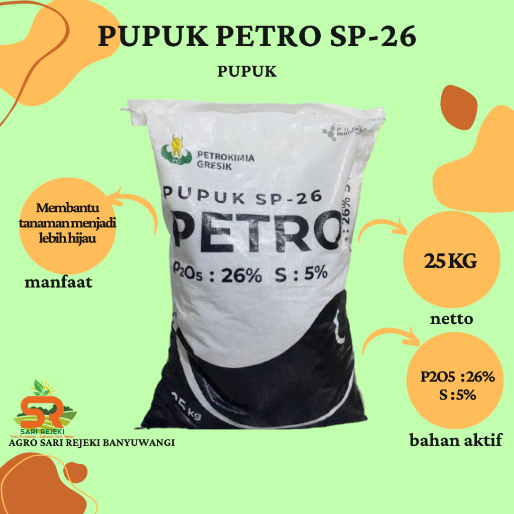PUPUK  PETRO SP-26 25KG