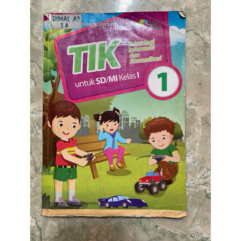 BUKU TIK SD MI KELAS 1 PENERBIT ERLANGGA ORIGINAL