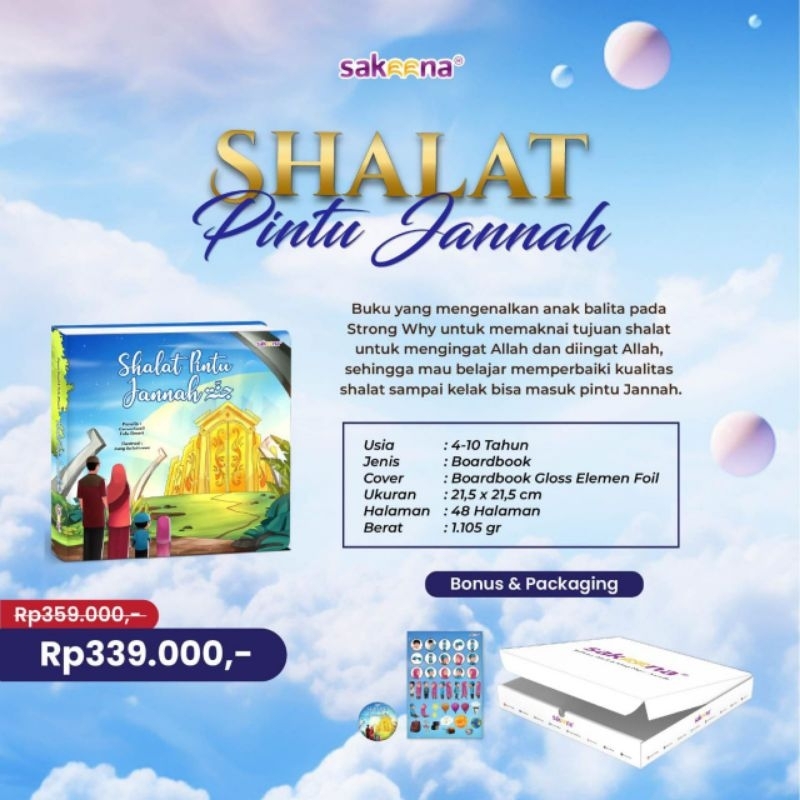 BUKU SHALAT PINTU JANNAH sakeena