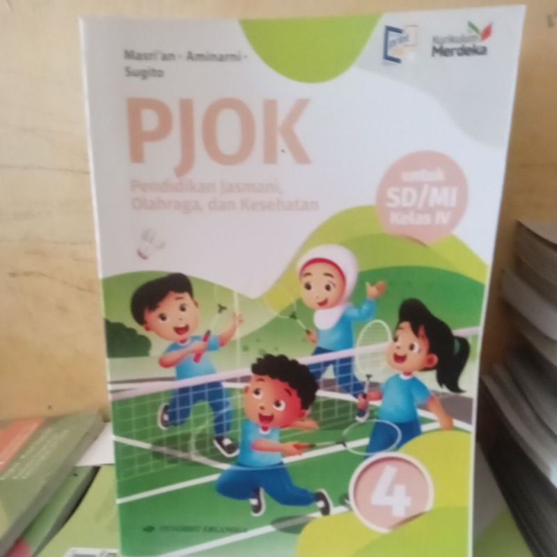 pjok kelas 4 sd erlangga kurikulum merdeka