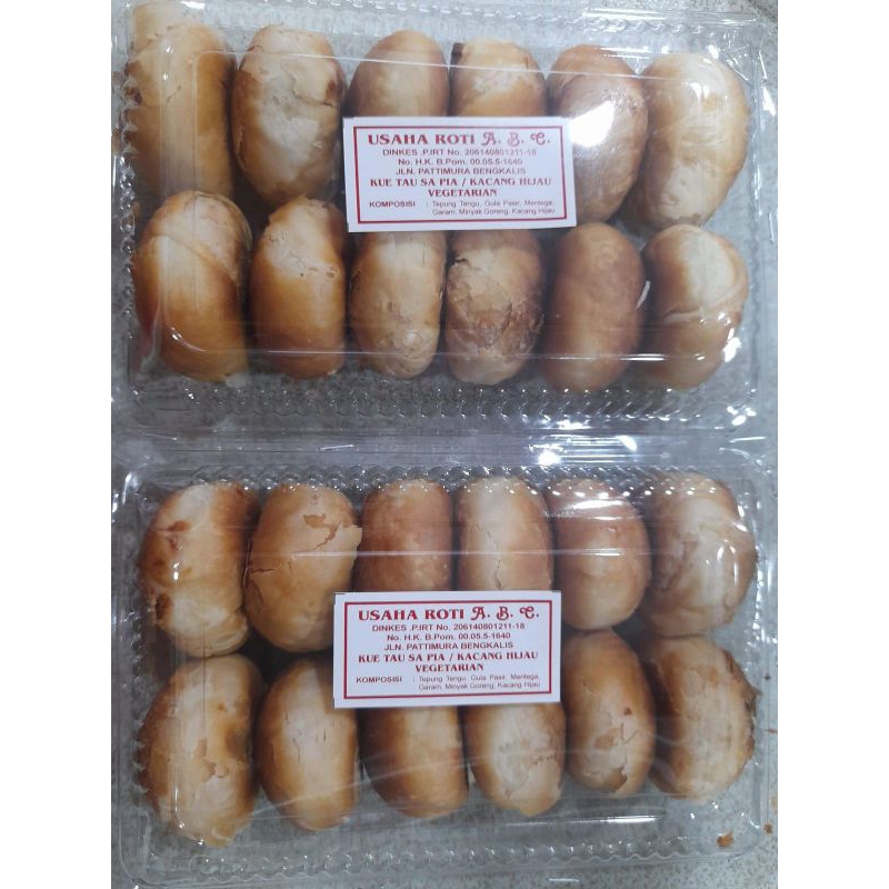 

TAUSA PIA / BAKPIA / KUE KACANG HIJAU ABC BENGKALIS ISI 12 PCS