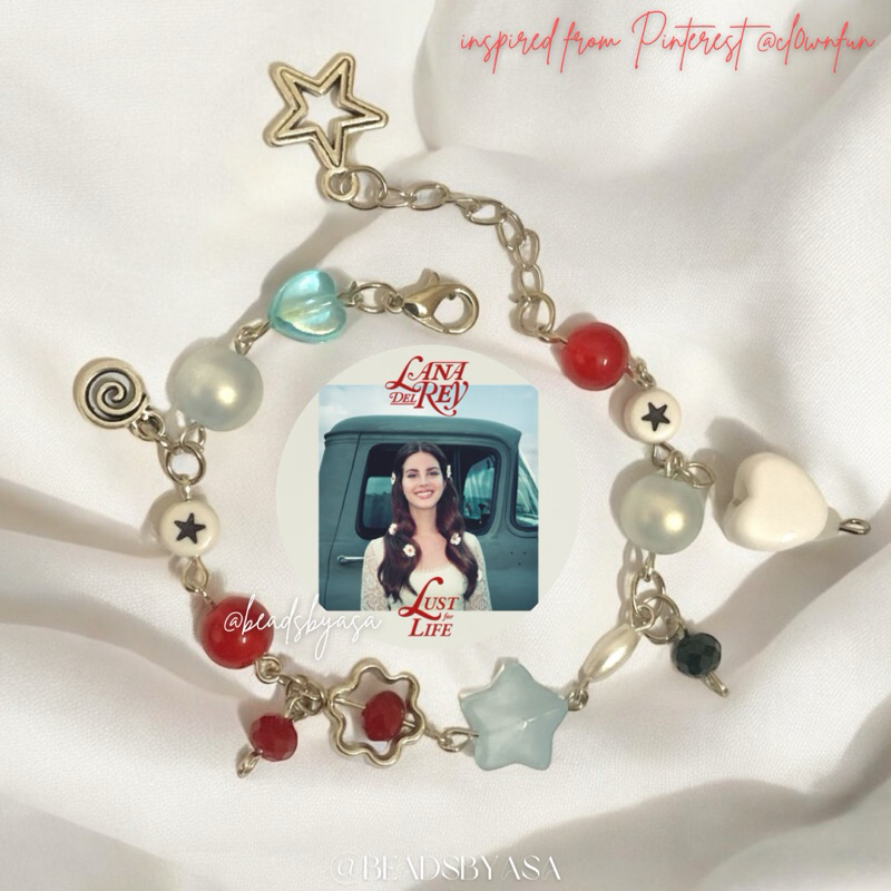 Lana Del Rey "Lust for Life" Album Inspired Bracelet by @ cl0wnfun