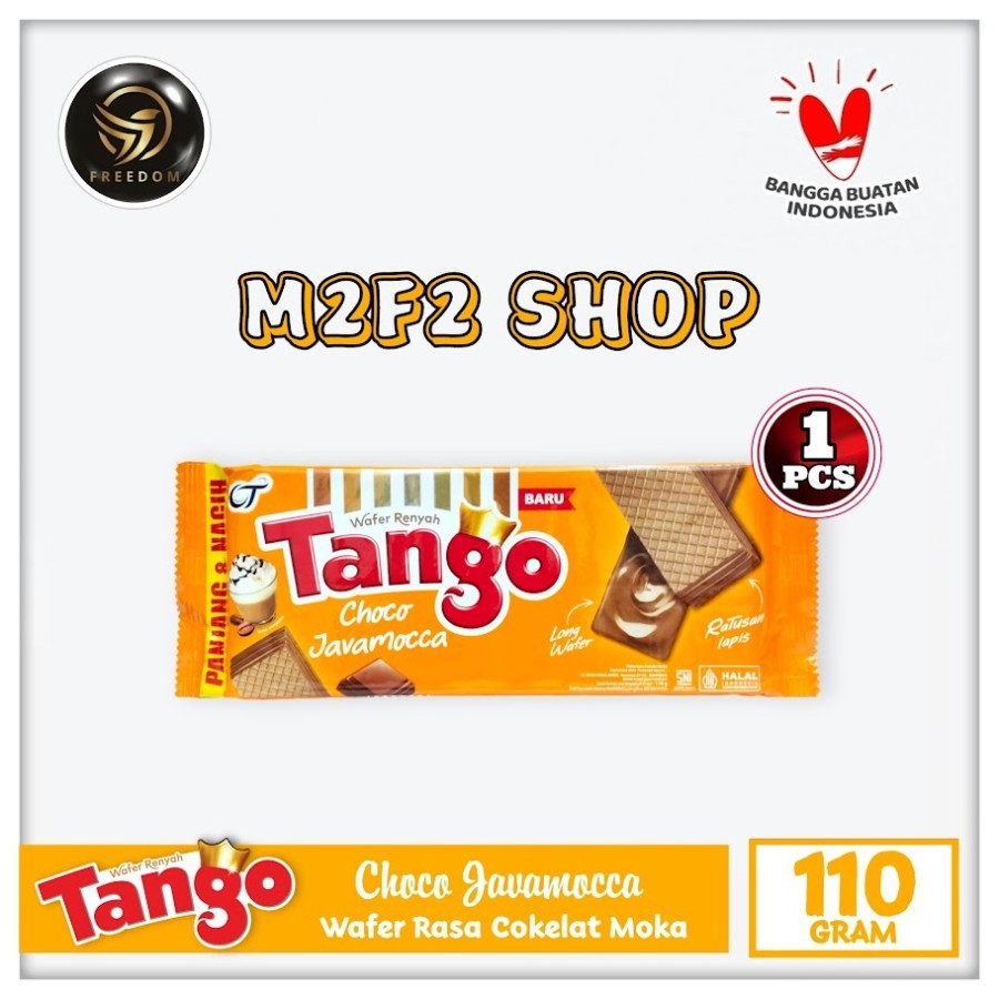 

Tango Wafer Choco Javamocca | Krim Cokelat Kopi Moka - 110 gr (Kemasan Satuan)