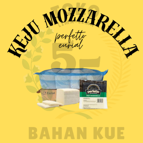 

Keju Mozzarella / Mozarella / Keju Molor Kemasan 250gr