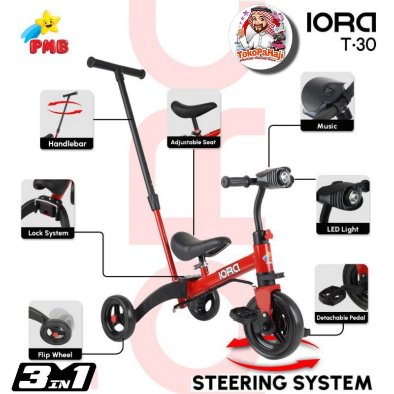 PUSHBIKE / BALANCE BIKE 3 IN 1 PMB NUWA T20-5, T20-7