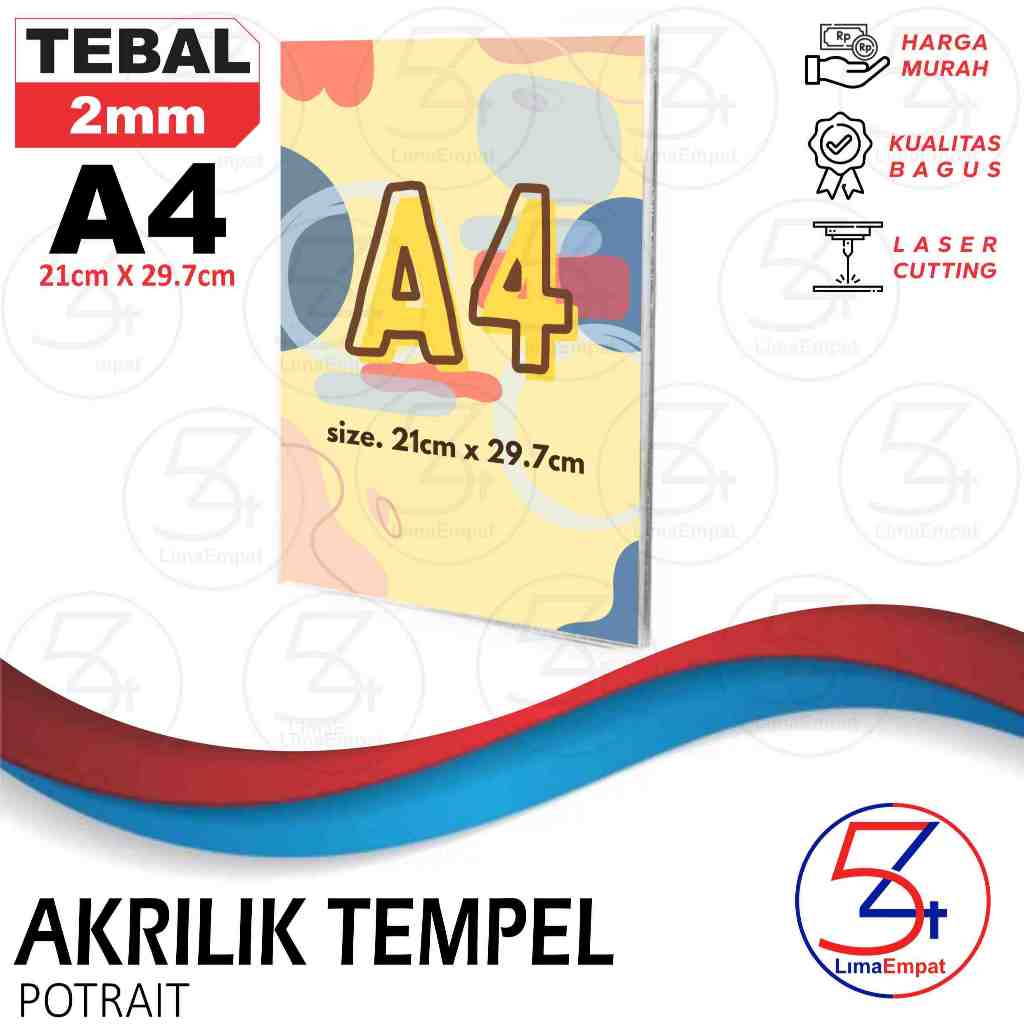 

Akrilik Tempat Brosur Tempel Sign Holder Qris Barcode Menu Wall Thicker Acrylic - Ukuran A4