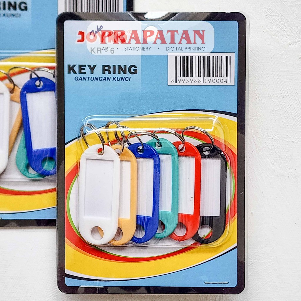 

Joyko Key Ring KR-6 | Gantungan Kunci Plastik Label