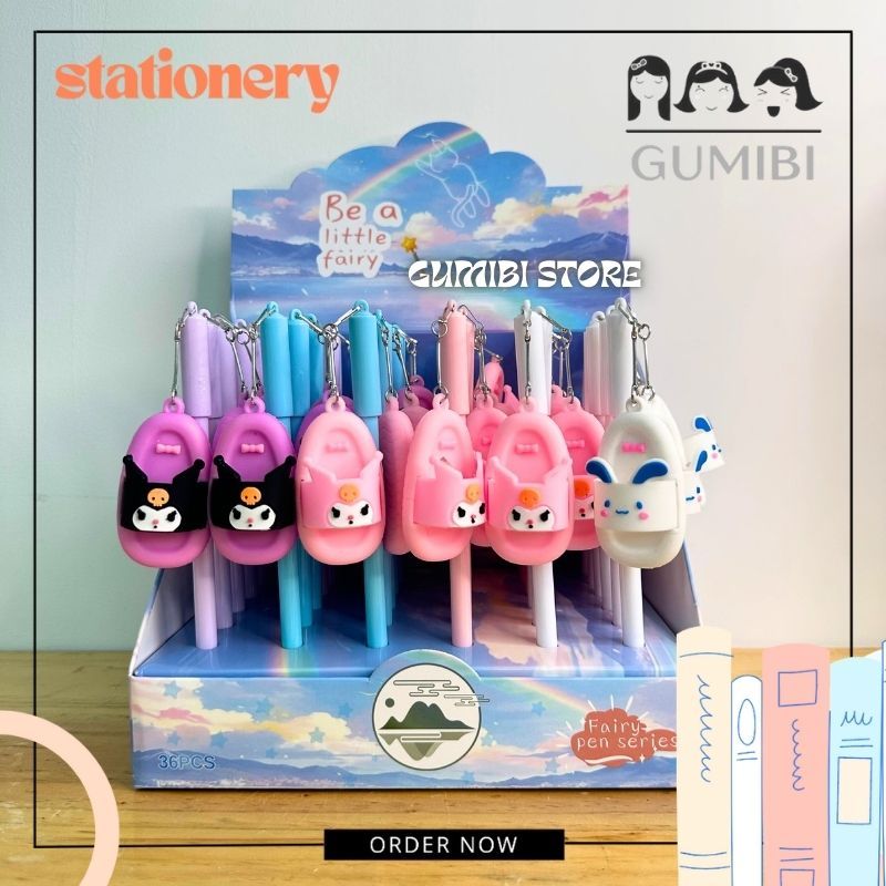 

PULPEN GANTUNGAN SENDAL SANRIO PEN GEL SENDAL SANRIO LUCU TERMURAH