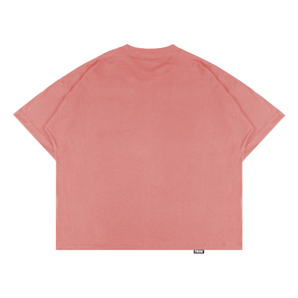 Troy Company Boxy Pocket Oversize Tshirt Dusty Peach Basic - Kaos Boxy Pocket Oversize Polos BKD 2613