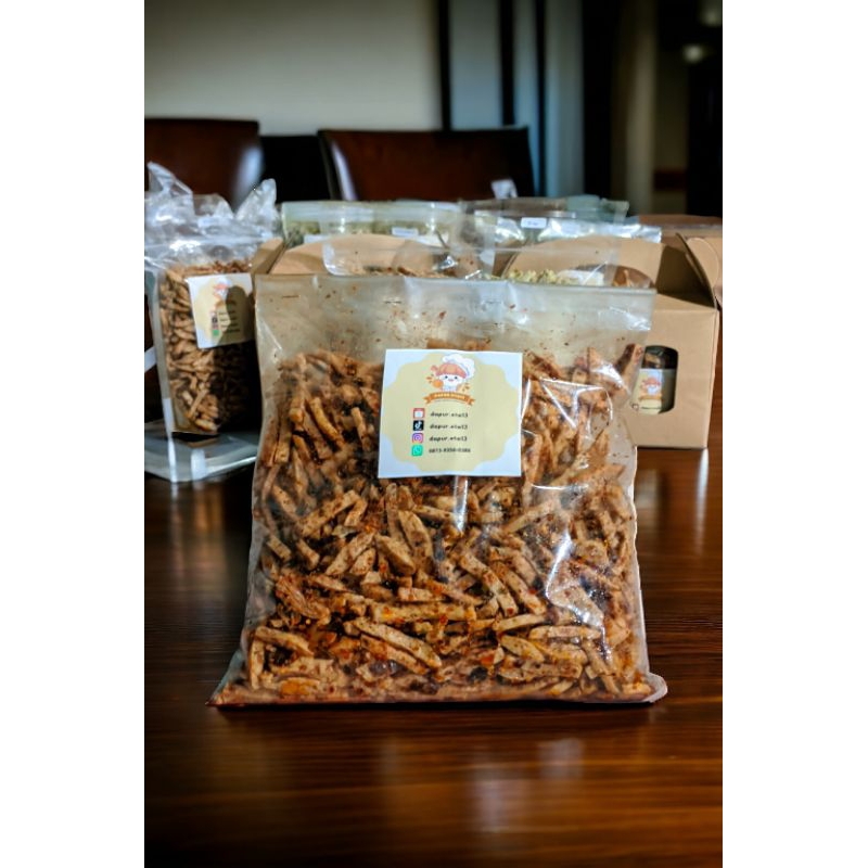 

Basreng Rasa pedas daun jeruk 500 gr