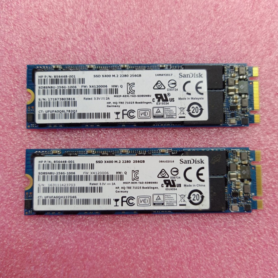 SSD M2 SATA 256GB SANDISK BERGARANSI