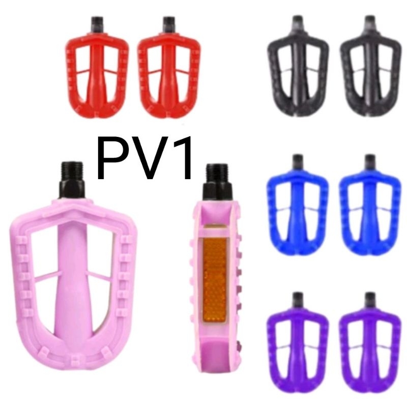Pedal Sepeda Anak PV1 Warna As Kecil Ukuran 12 16 18 20 Inch Sepeda Bmx Mini dll