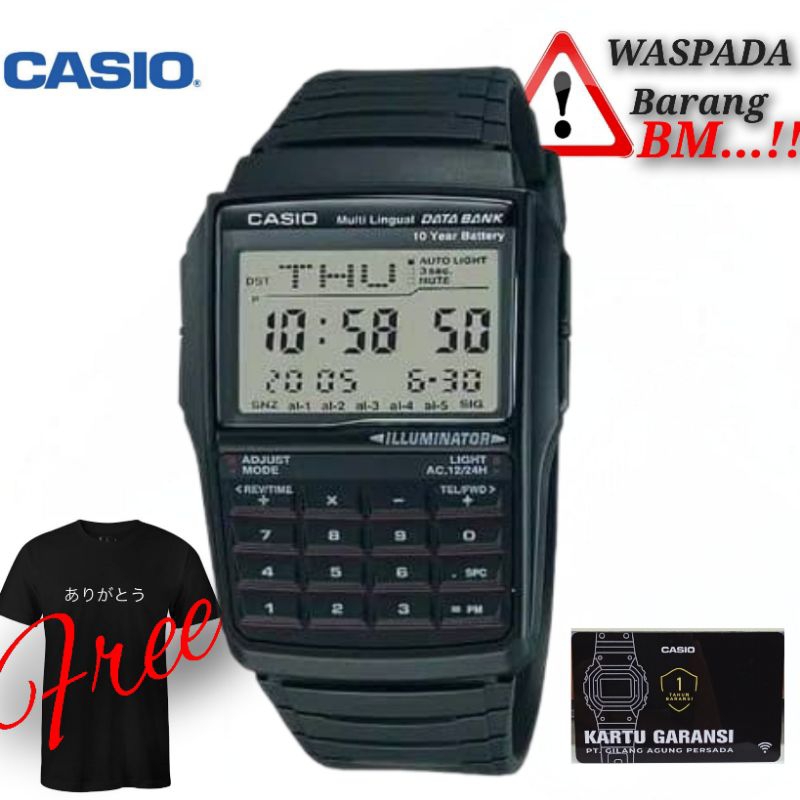 Jam tangan CASIO Calculator DBC-32-1ADF Casio data Bank Casio Calculator