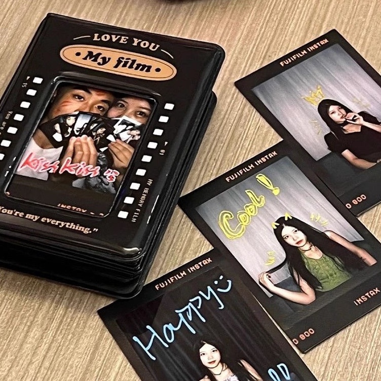 KODE T5R9 1P 4Slot Film Polaroid Gaya Hollywood PhotoCard Album Foto 3inch Mini Collect Book 2R KOLB