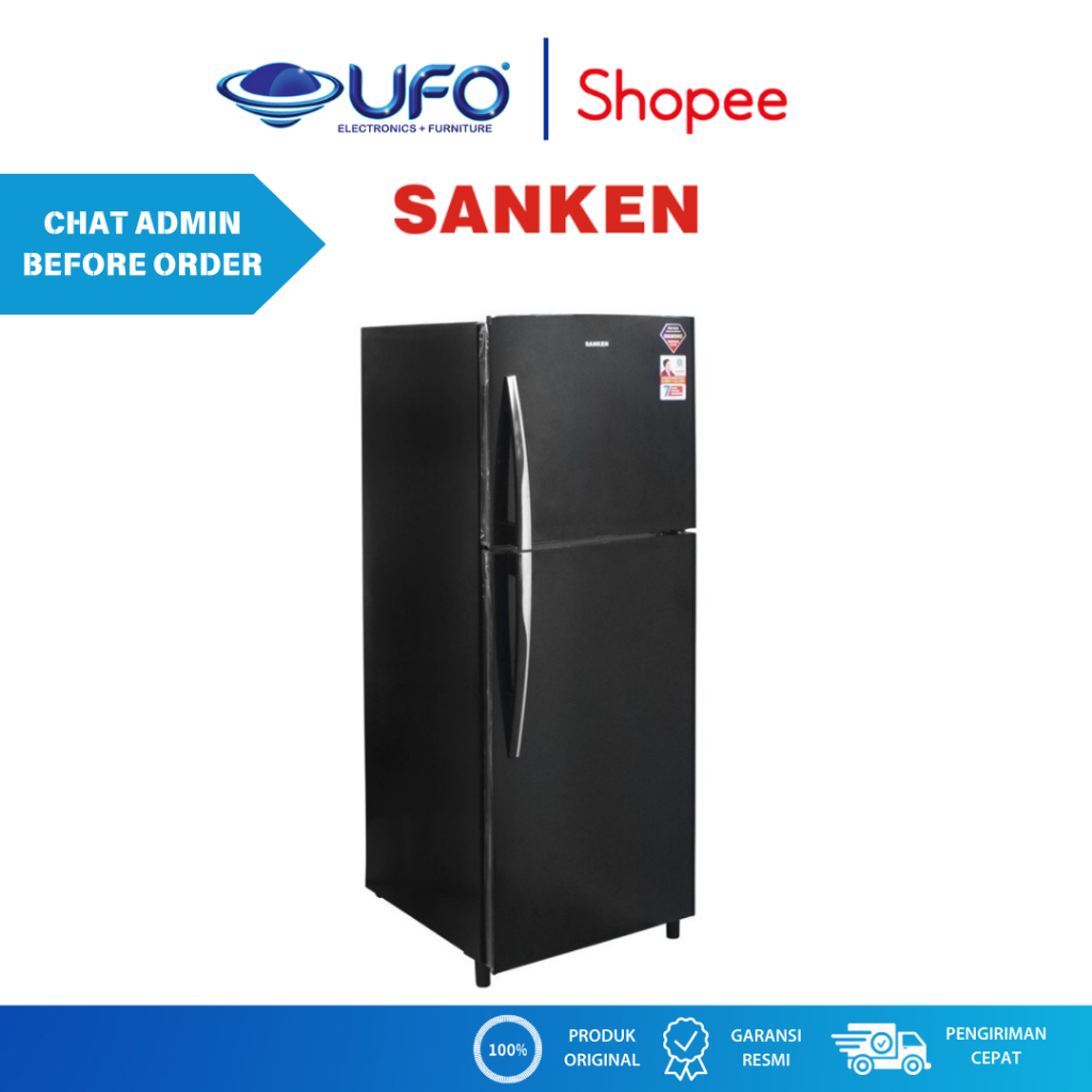 SANKEN SKG236CHBK KULKAS 2 PINTU 230L