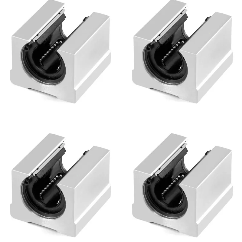 4Pcs Sbr16Uu Linear Bearing Block 16Mm Linear Gulde Bearing Block Sliding Cnc Rall Solusi Kebutuhan