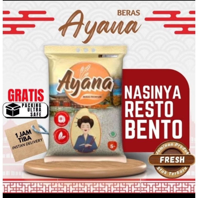 

beras premium ayana gold 5kg pulen resto bento