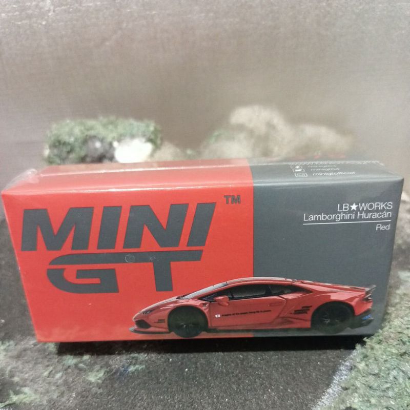 Mini GT LB*WORKS Lamborghini Huracán - Red (Free Protektor)