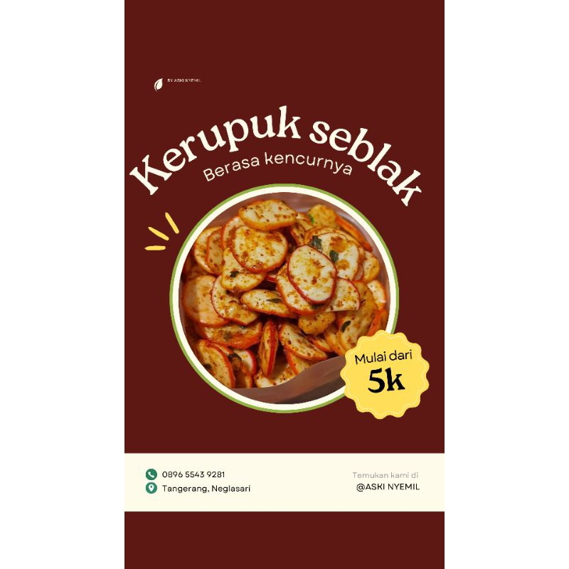 

Kerupuk Seblak Bantet 250gr