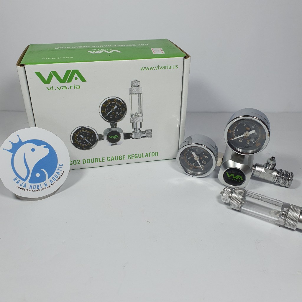 VIVARIA DOUBLE GOUGE REGULATOR CO2 BUBBLE COUNTER AQUASCAPE