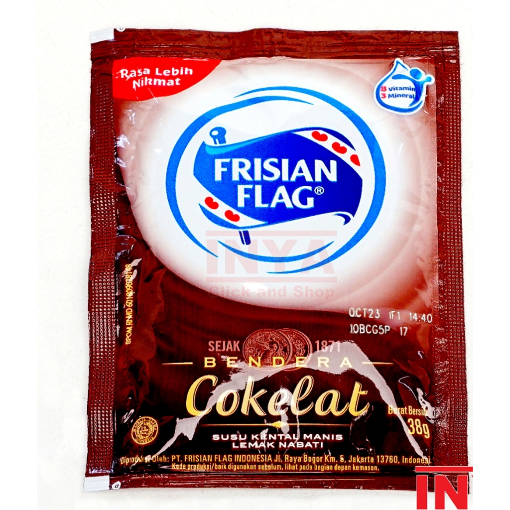

Frisian Flag susu Kental Manis Coklat Sachet ( isi 6 )