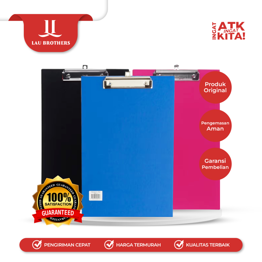 

BANTEX PAPAN BERJALAN/ CLIPBOARD FOLIO SIZE 4205 (1PC)