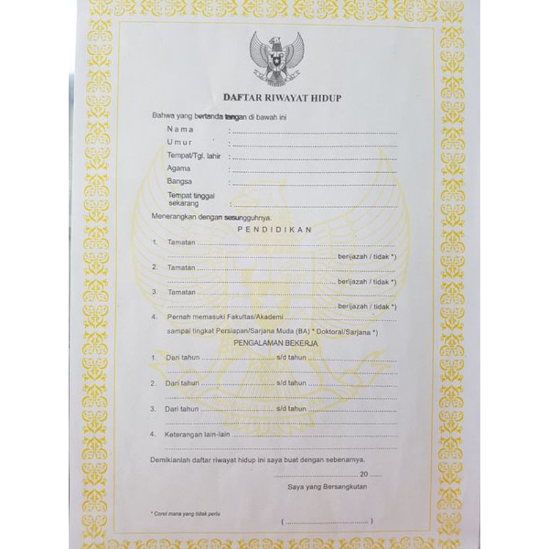 

Daftar Riwayat Hidup