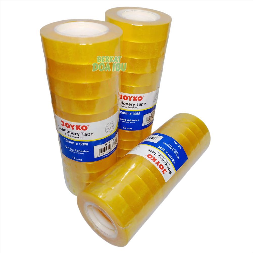 

SOLATIP MINI JOYKO STT-30 Pita Perekat Selotip Joyko Stationery Tape SOLATIP KECIL HARGA 4 Pcs