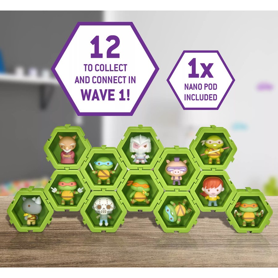 Teenage Mutant Ninja Turtles Nano Pods Wow Stuff Glow in the Dark