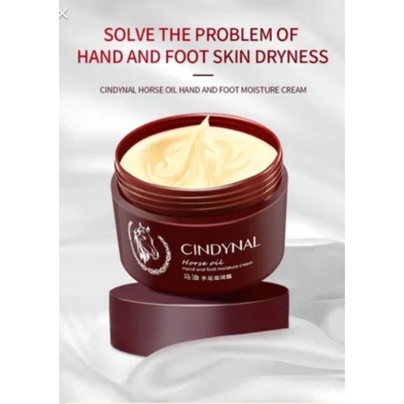 CREAM CINDYNAL HAND DAN FOOT CREAM HORSE OIL CREAM KAKI PECAH KERIN & KASAR