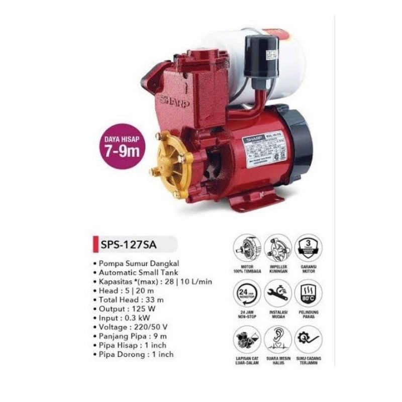 pompa air otomatis Sharp SPS 127 SA