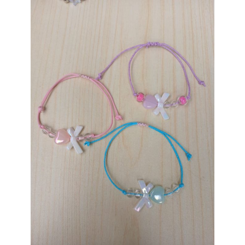 GELANG SERUT PITA/GELANG TALI PITA MANIK/GELANG VIRAL TALI SERUT KOREA/GELANG TALI SERUT COQUETTE/GE