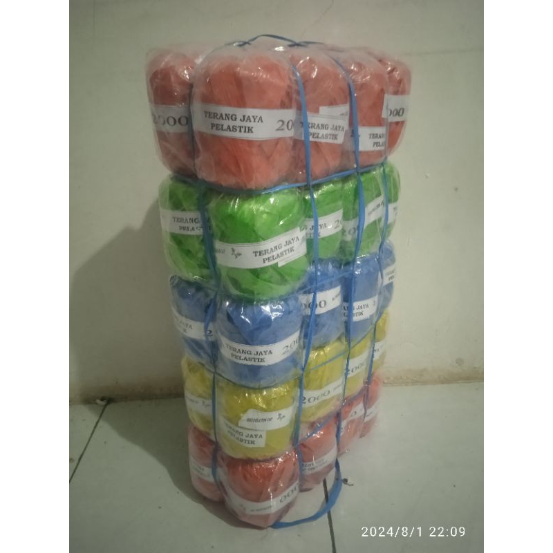 

tali rapia eceran 2ribu isi 40pcs