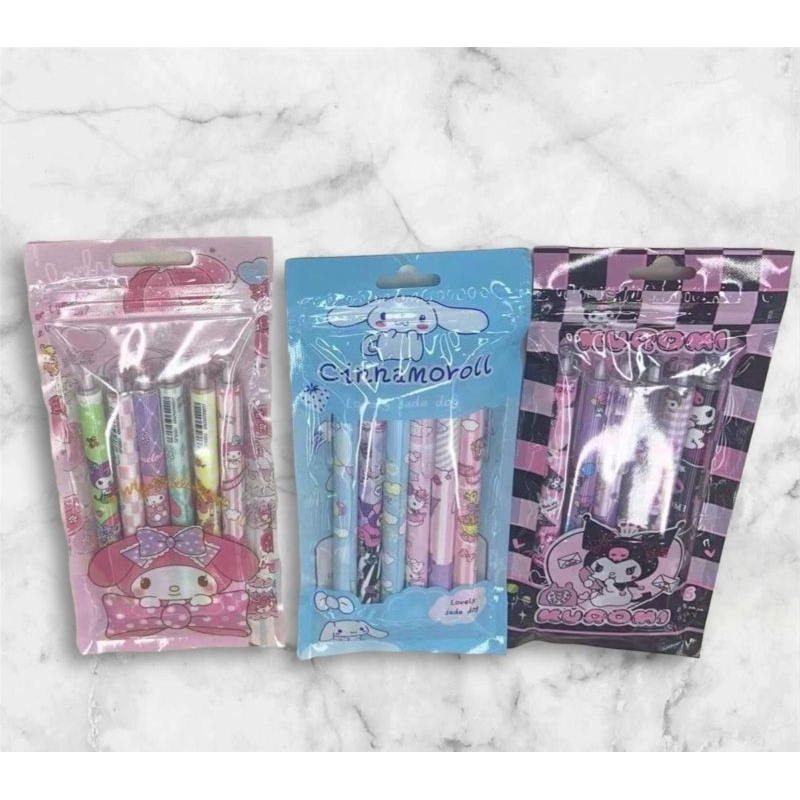 

Bulpen Pulpen Set Sanrio Isi 6 Pcs Mix