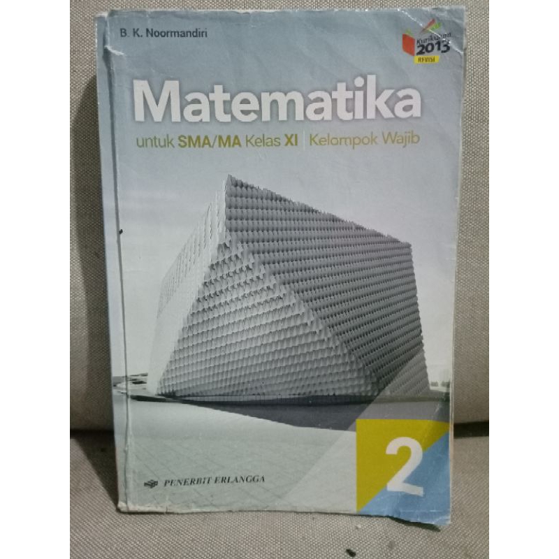buku matematika sma kelas 2 / kelas11 Erlangga - B.K. Noormandiri