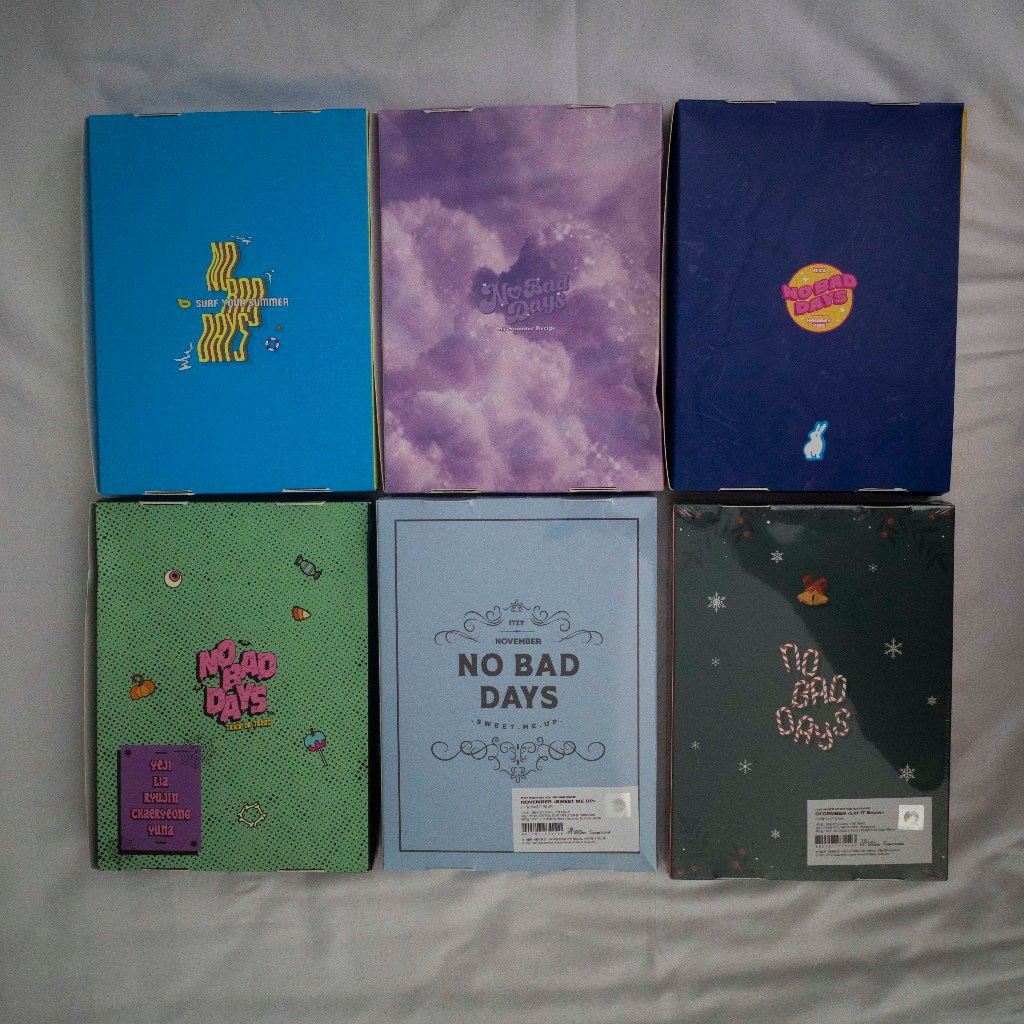 Official ITZY No Bad Days Fullset (July, August, September, October, November, December) Merchandise