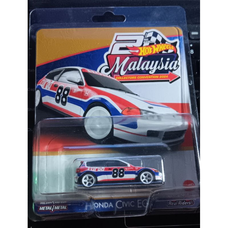 HOT WHEELS MALAYSIA COLLECTOR CONVENTION 2014 2ND ANNUAL AOS ART OF SPEED HONDA CIVIC EG #987