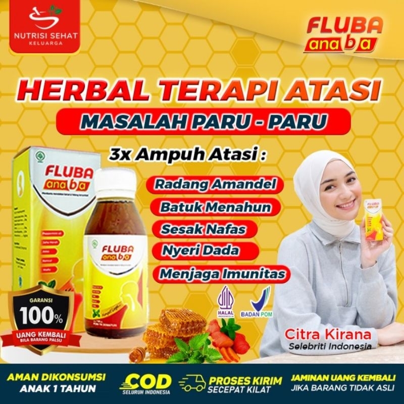 

FLUBA ANABA 130ml-Legeakan Batuk & Flu Untuk Anak & Dewasa
