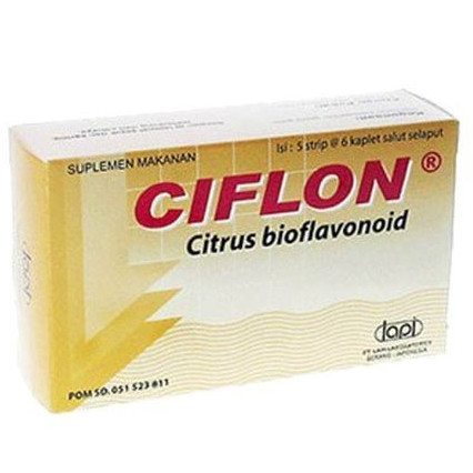 CIFLON Per Box 30 Kaplet - Obat Wasir Ambeien Herbal Paten