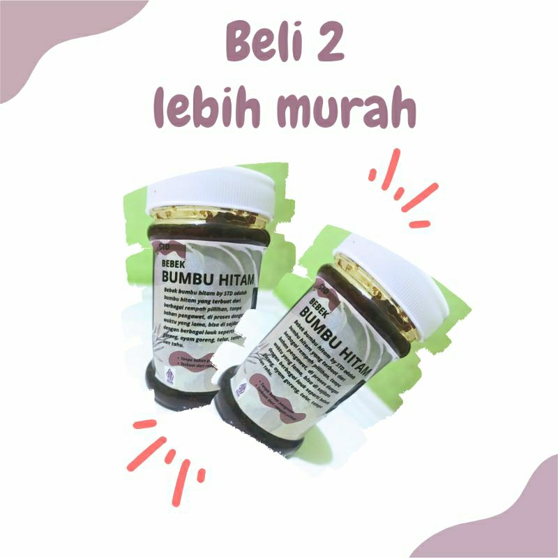 

Paket 2 botol Sambal bebek bumbu hitam, Sambal bebek madura, Bebek bumbu hitam