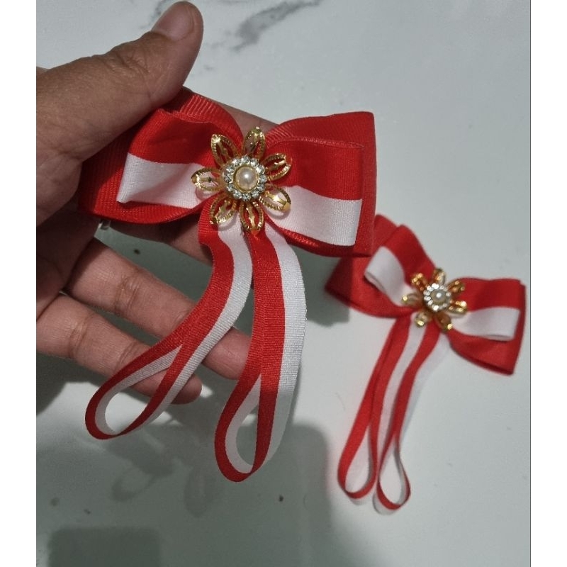 Jepit Bross pita merah putih 17 agustus 1 pcs