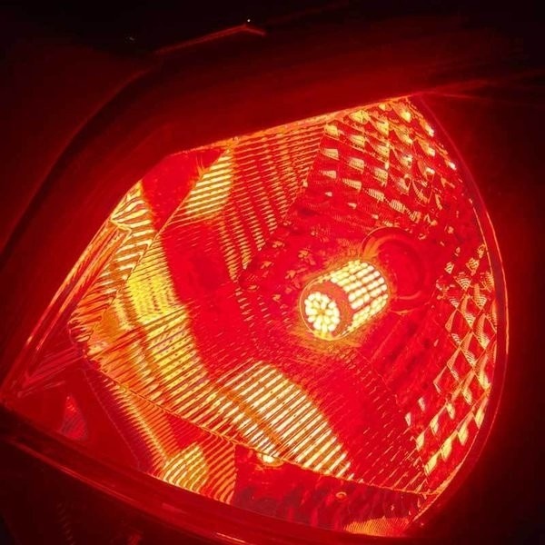 DISKON LAMPU BAYONET REM LED CANBUS 144 SMD BAYONET 2 KAKI MERAH SANGAT TERANG 1PCS