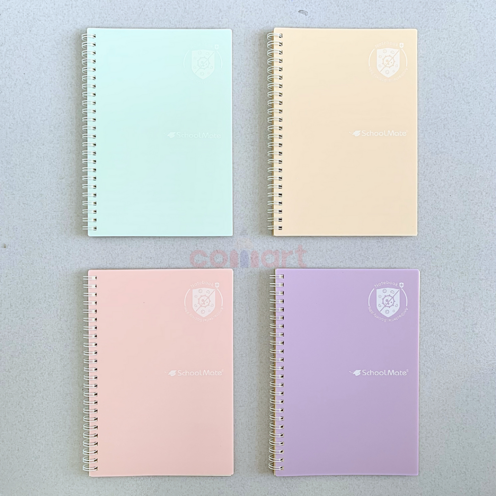 

Nootebook Spiral Transparant Macaroon SM2007 A5 - Buku Catatan A5 - Notebook Spiral - Buku Spiral Besi isi 60 lembar