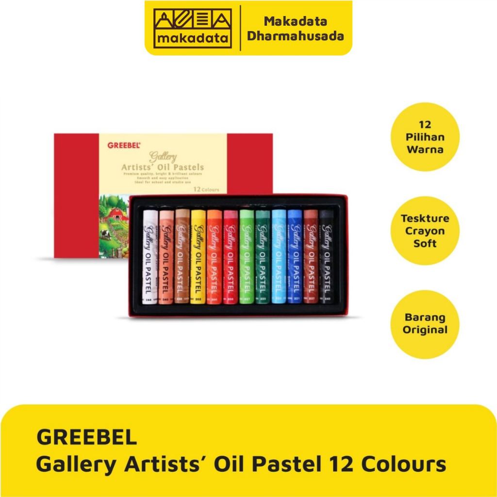 

CRAYON OIL PASTEL GREEBEL ARTIST 12 WARNA
