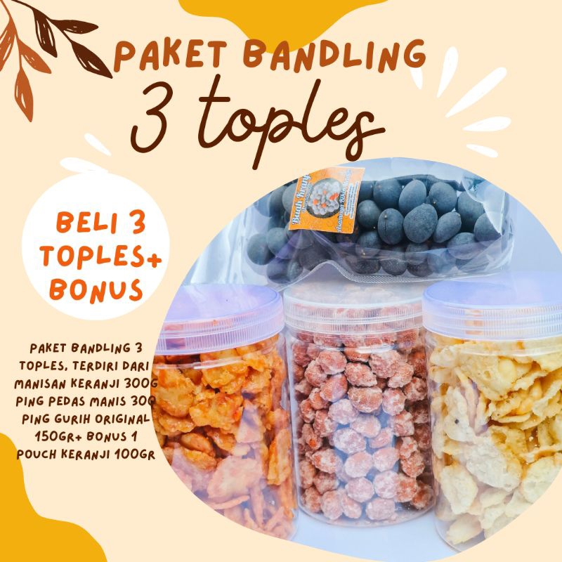 

paket banding manisan dan emping balado dan ORI
