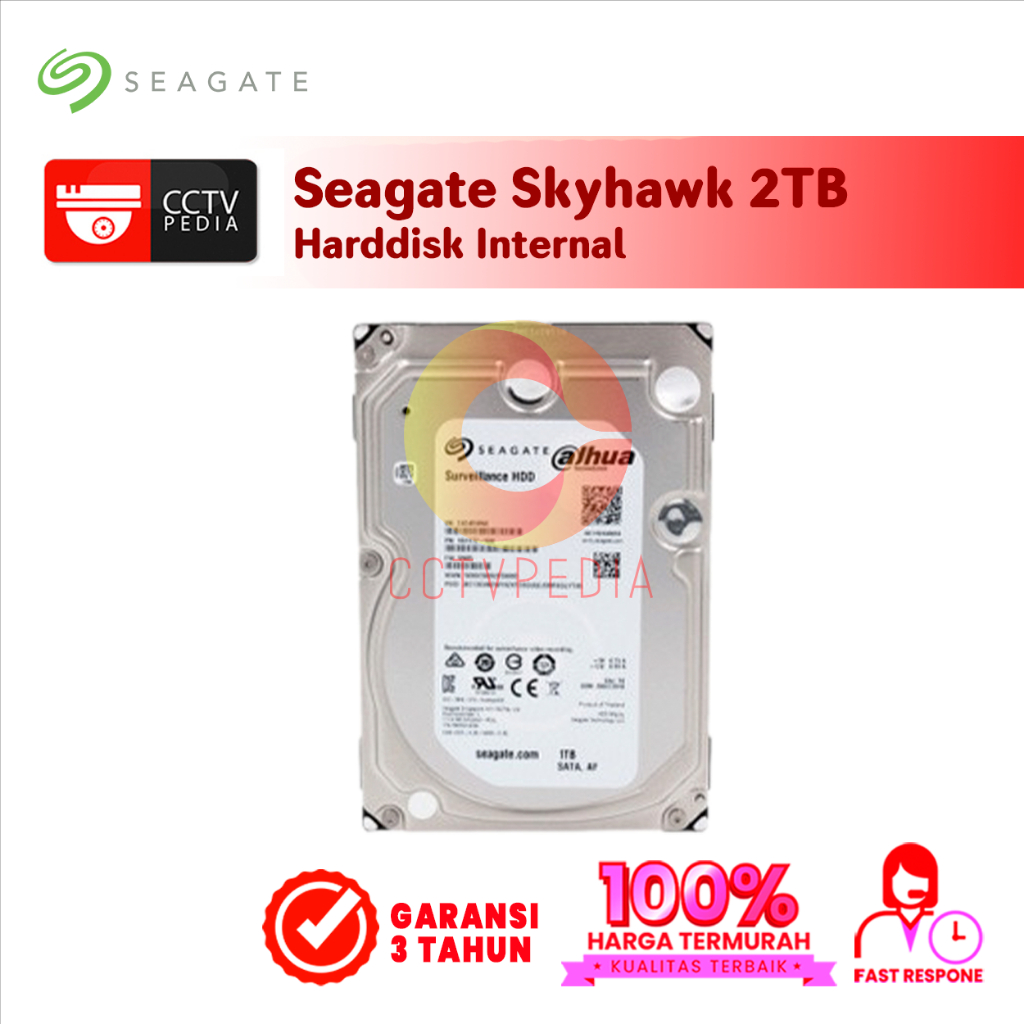 HDD 2TB SEAGATE SKYHAWK / HARDDISK 2 TB SEAGATE SKYHAWK ORIGINAL
