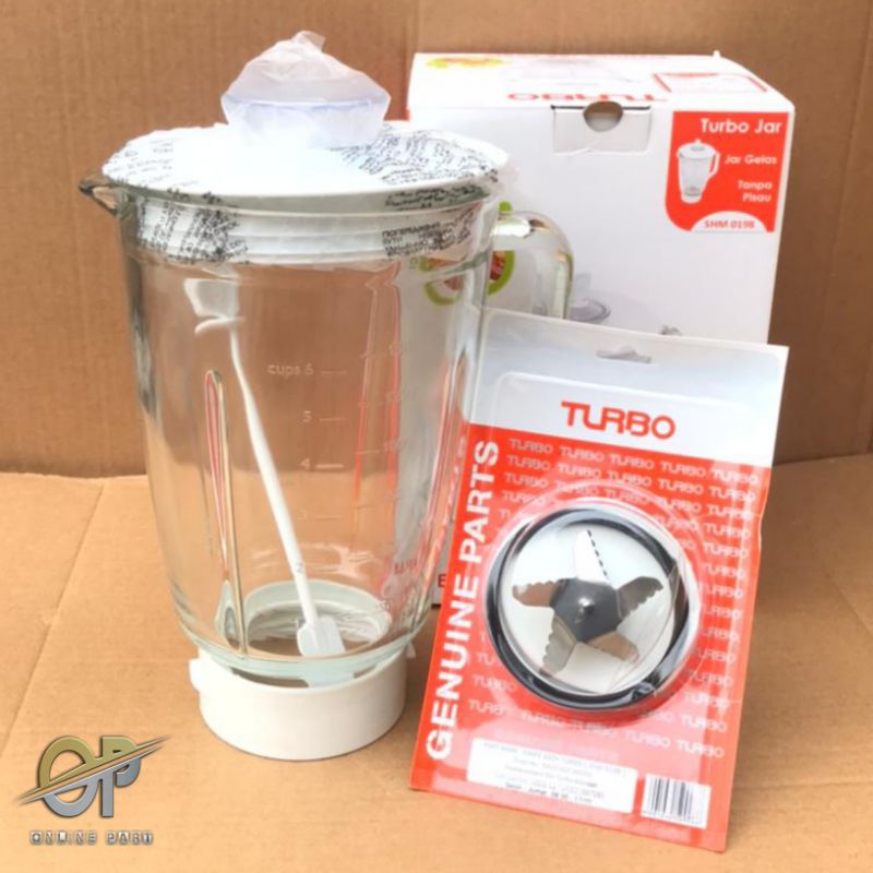 Ay00 SET GELAS BLENDER TURBO KACA EHM - 8000 / 8098 / 8099 TURBO KACA