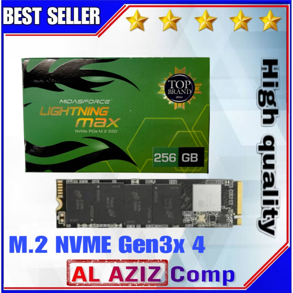 SSD M.2 NVME 256GB MIDASFORCE RESMI