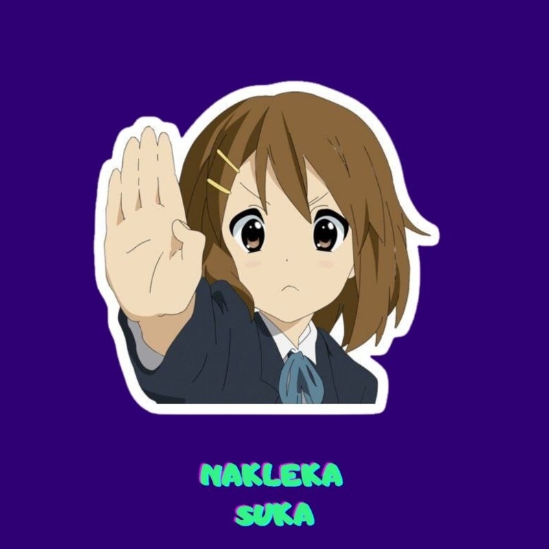 

stiker anime Yui K-on waterproof sticker kon