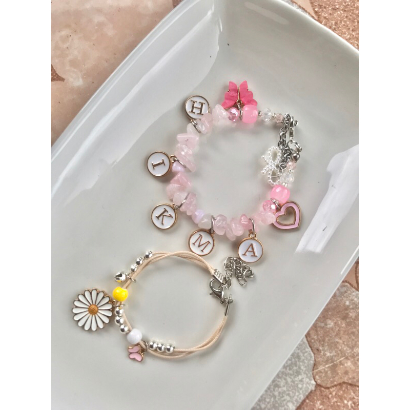 gelang charm/gelang manik batu alam/bracelet